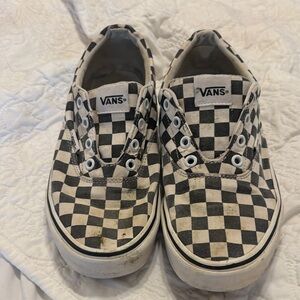 Vans women’s Black and White Checkered Sneakers